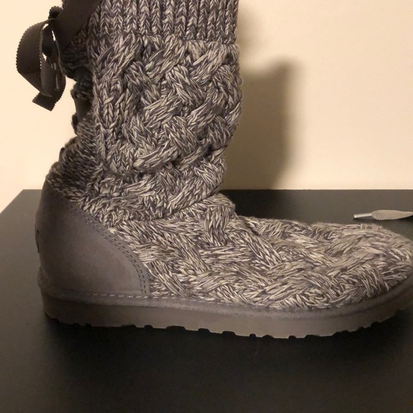 UGG Shoes Ugg Lace Back Boots Knit Material Poshmark
